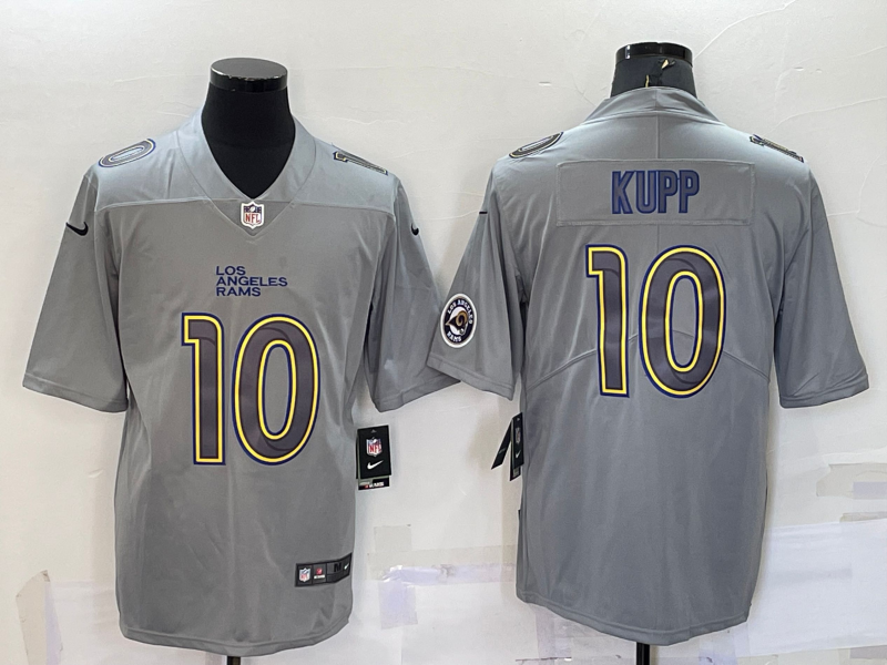 Men's Los Angeles Rams Cooper Kupp #10 Gray Atmosphere Jersey